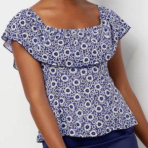 Fit 4 U Off-the- Shoulder Ruffle Tankini Top P1809